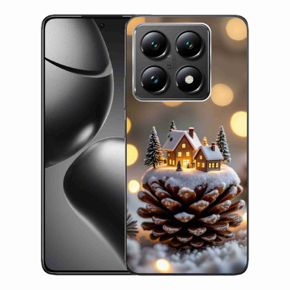 Gelový kryt mmCase na Xiaomi 14T - zimní vesnička