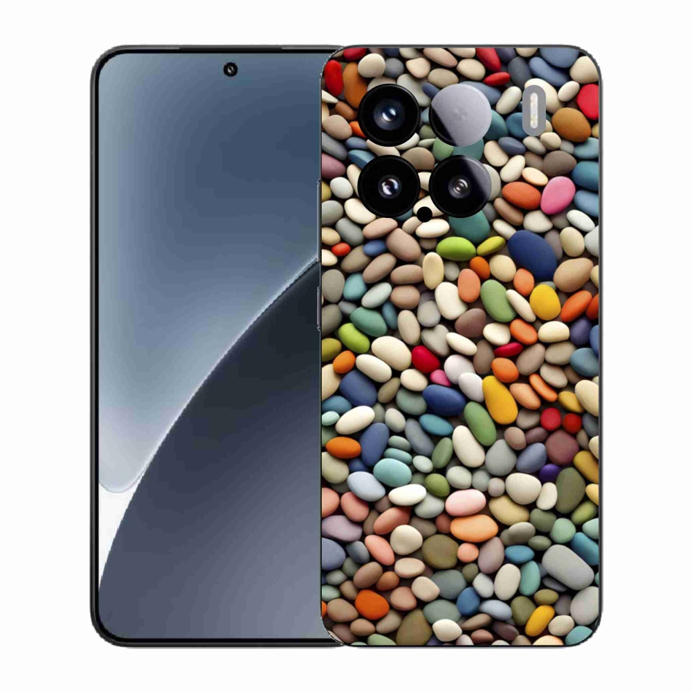 Gelový kryt mmCase na Xiaomi 15 - barevné kamínky 2