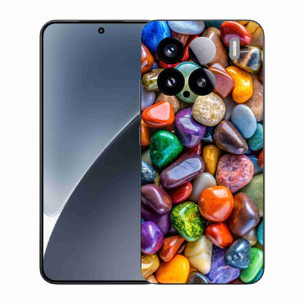 Gelový kryt mmCase na Xiaomi 15 - barevné kamínky