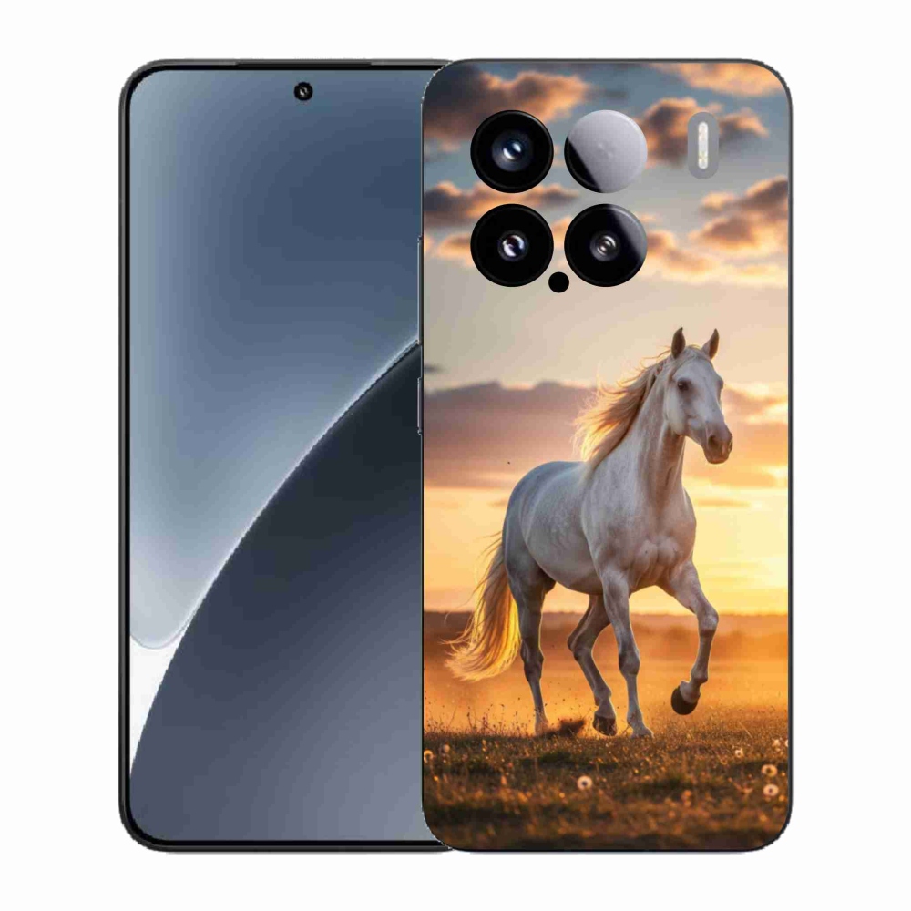 Gelový kryt mmCase na Xiaomi 15 - běžící bílý kůň 2
