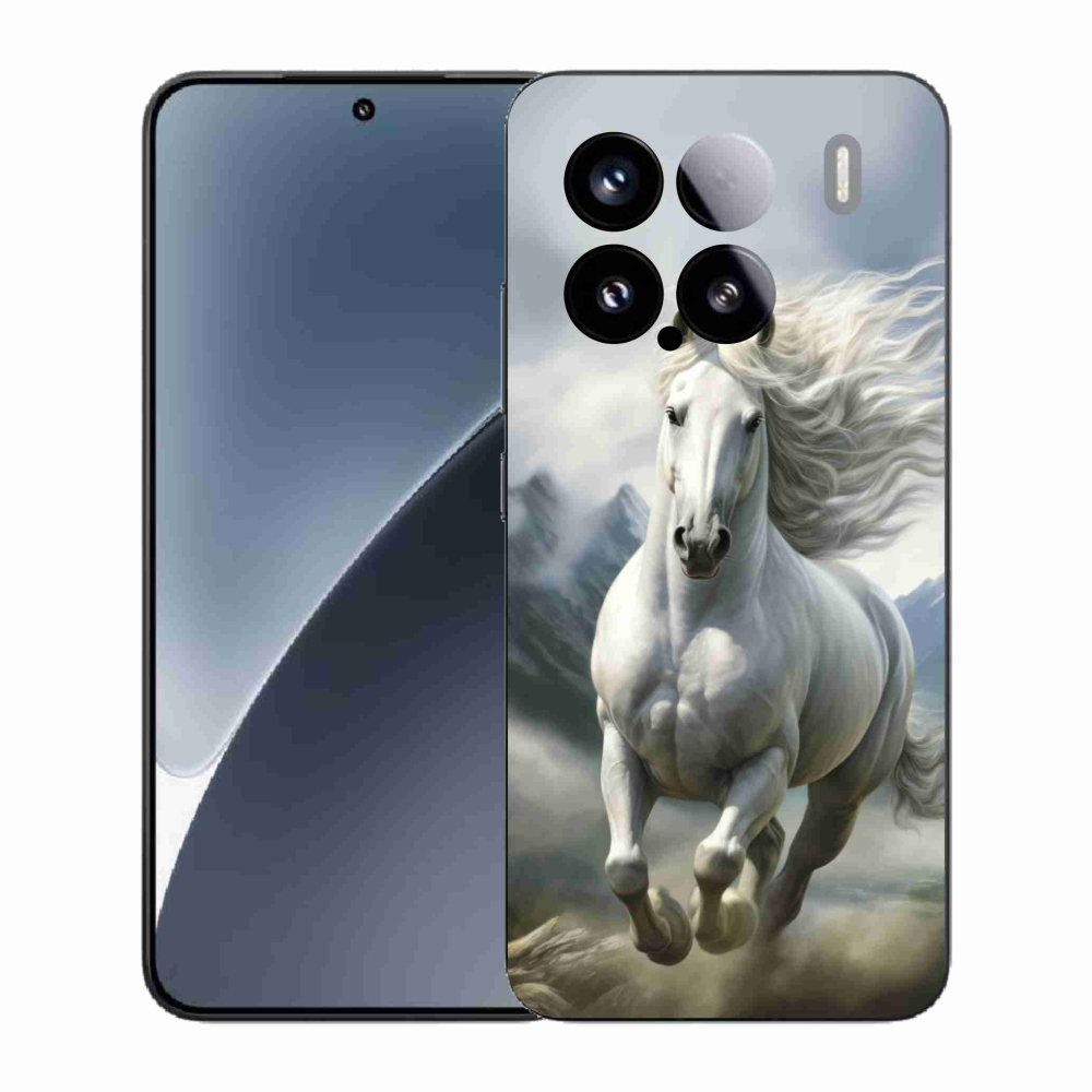 Gelový kryt mmCase na Xiaomi 15 - běžící bílý kůň 3