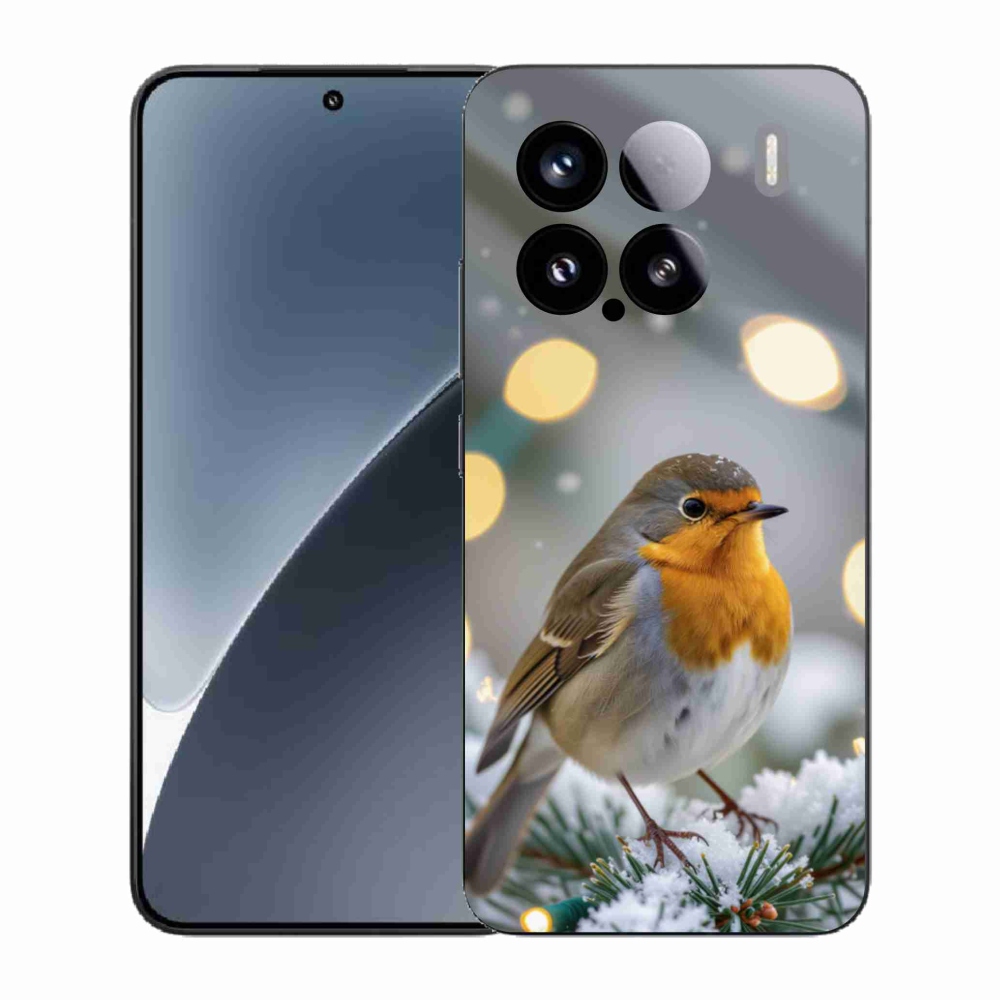 Gelový kryt mmCase na Xiaomi 15 - červenka v zimě