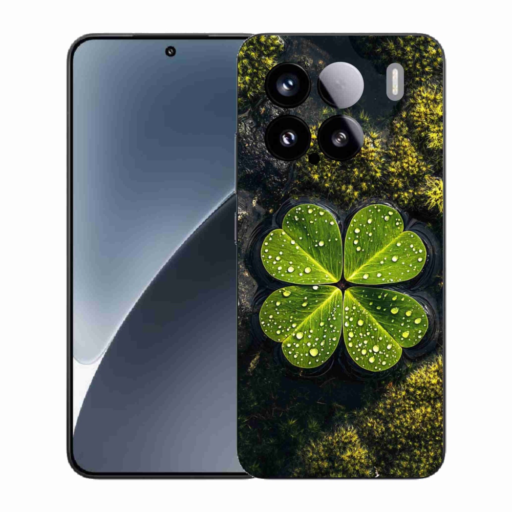 Gelový kryt mmCase na Xiaomi 15 - čtyřlístek