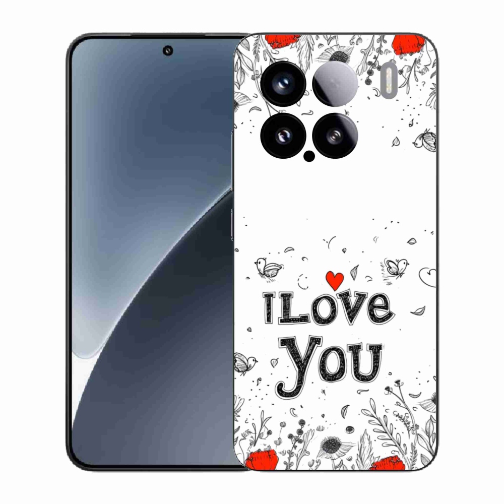 Gelový kryt mmCase na Xiaomi 15 - I love you bílé pozadí