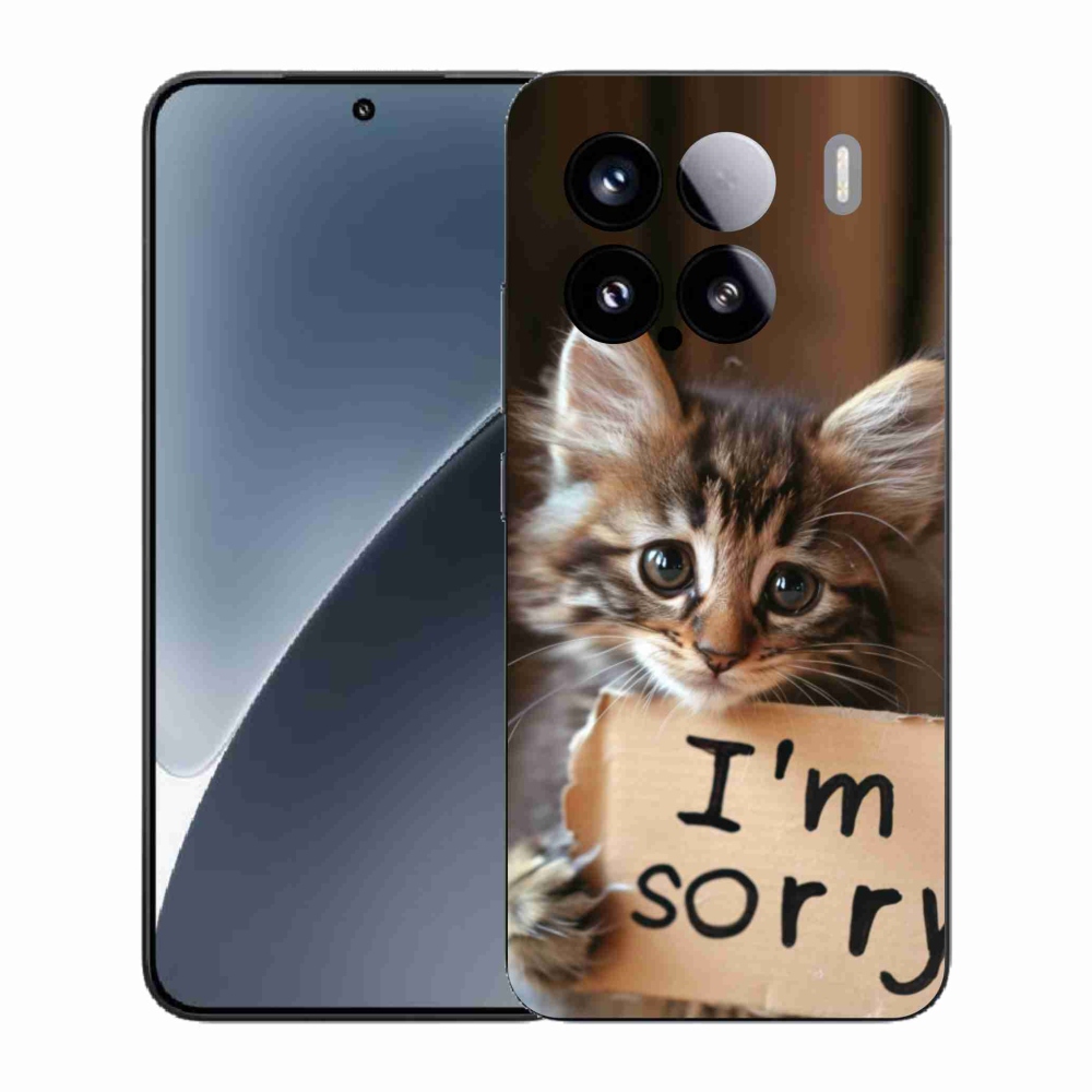 Gelový kryt mmCase na Xiaomi 15 - kočíčí omluva