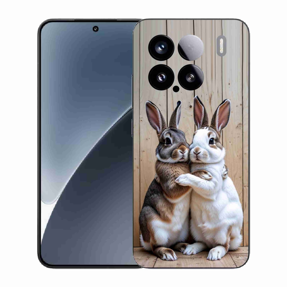 Gelový kryt mmCase na Xiaomi 15 - králičí pár