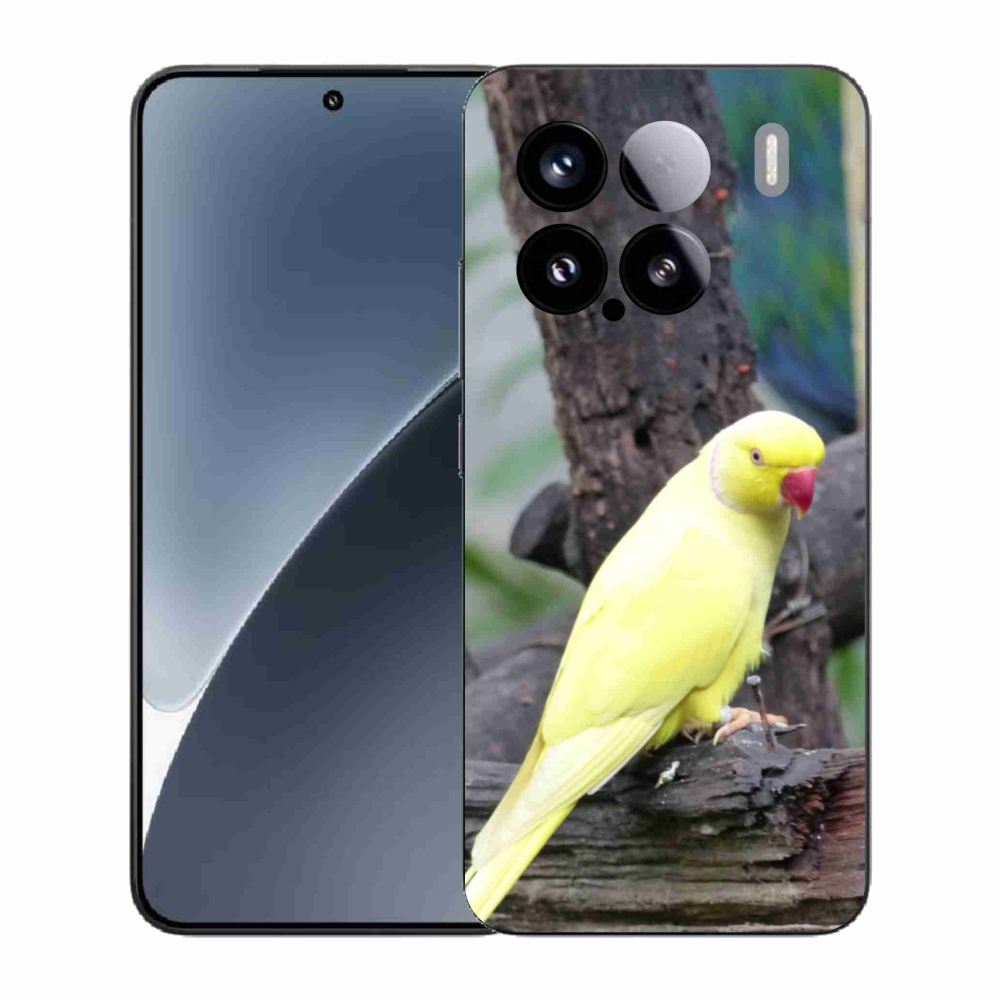 Gelový kryt mmCase na Xiaomi 15 - papoušek alexandr žlutý