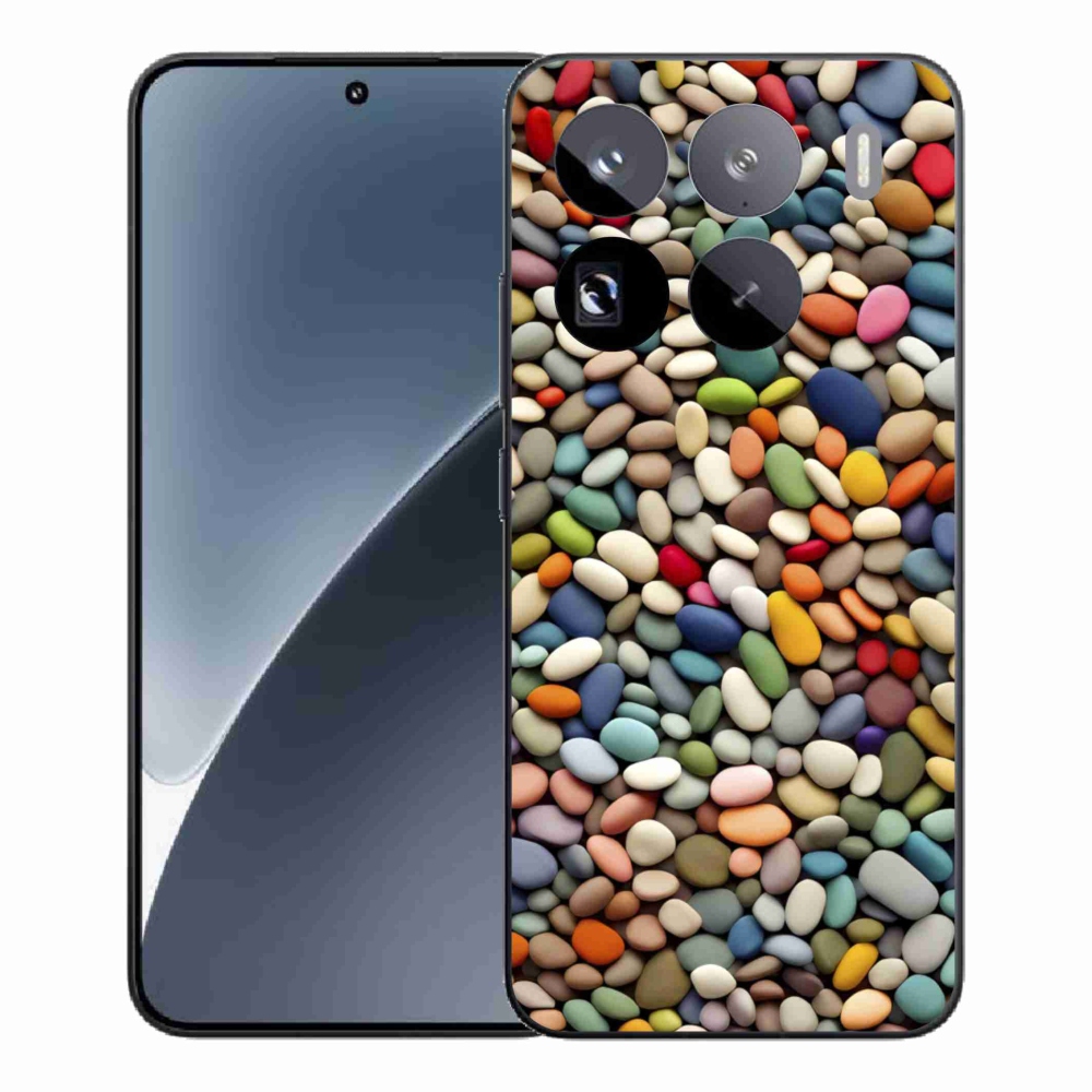 Gelový kryt mmCase na Xiaomi 15 Pro - barevné kamínky 2