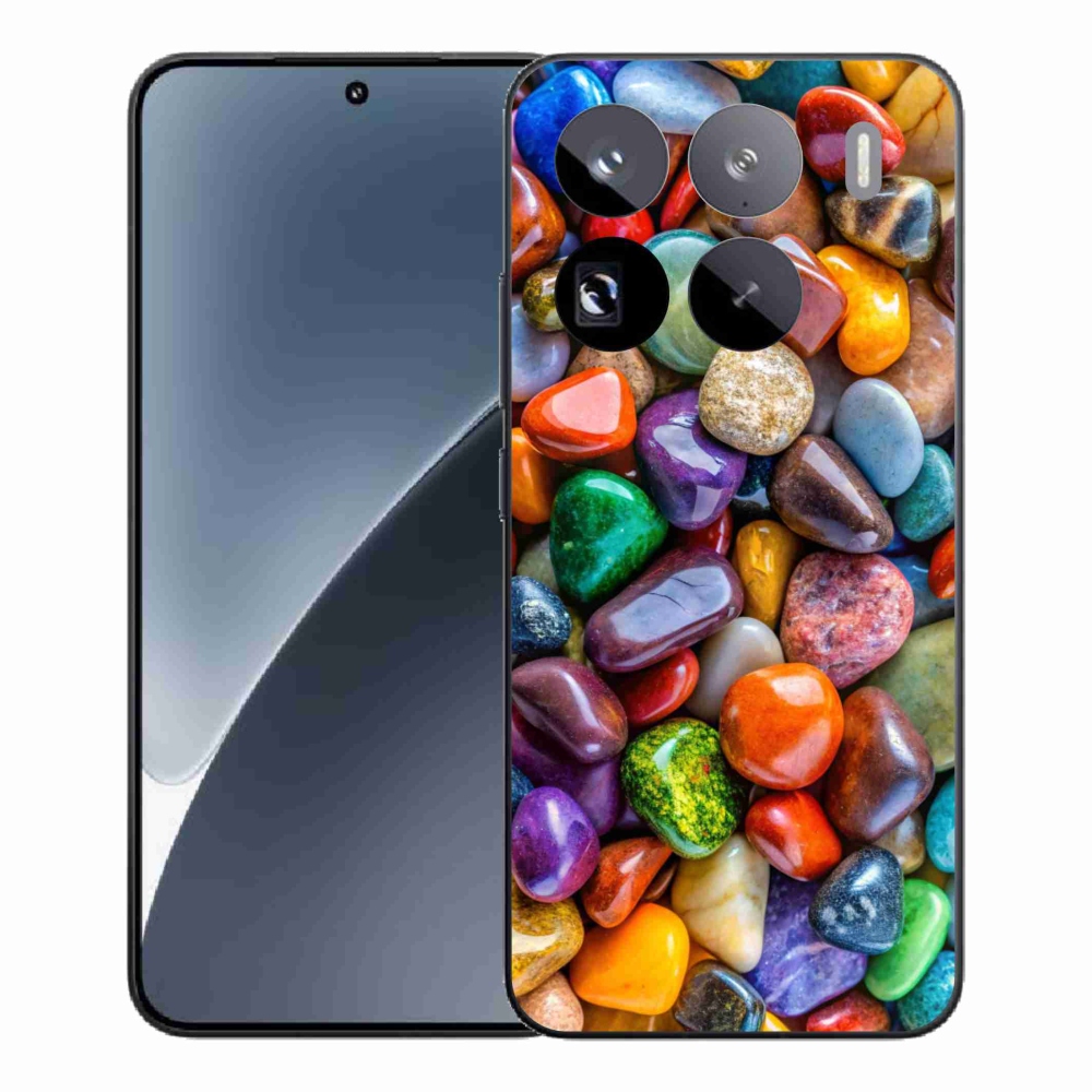 Gelový kryt mmCase na Xiaomi 15 Pro - barevné kamínky