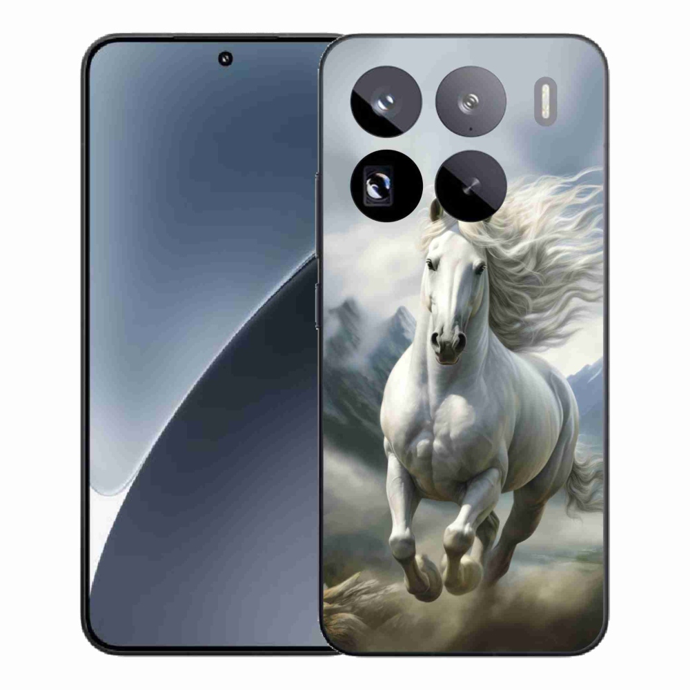 Gelový kryt mmCase na Xiaomi 15 Pro - běžící bílý kůň 3