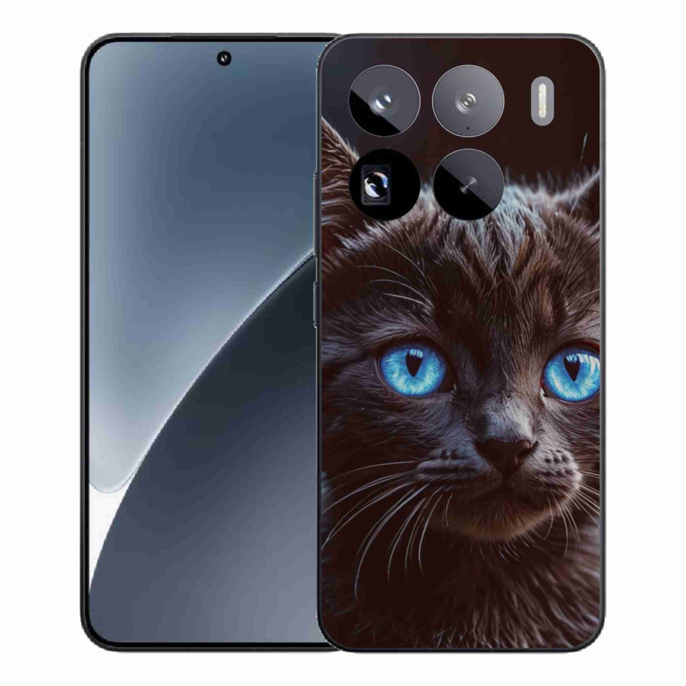 Gelový kryt mmCase na Xiaomi 15 Pro - černé kotě 2