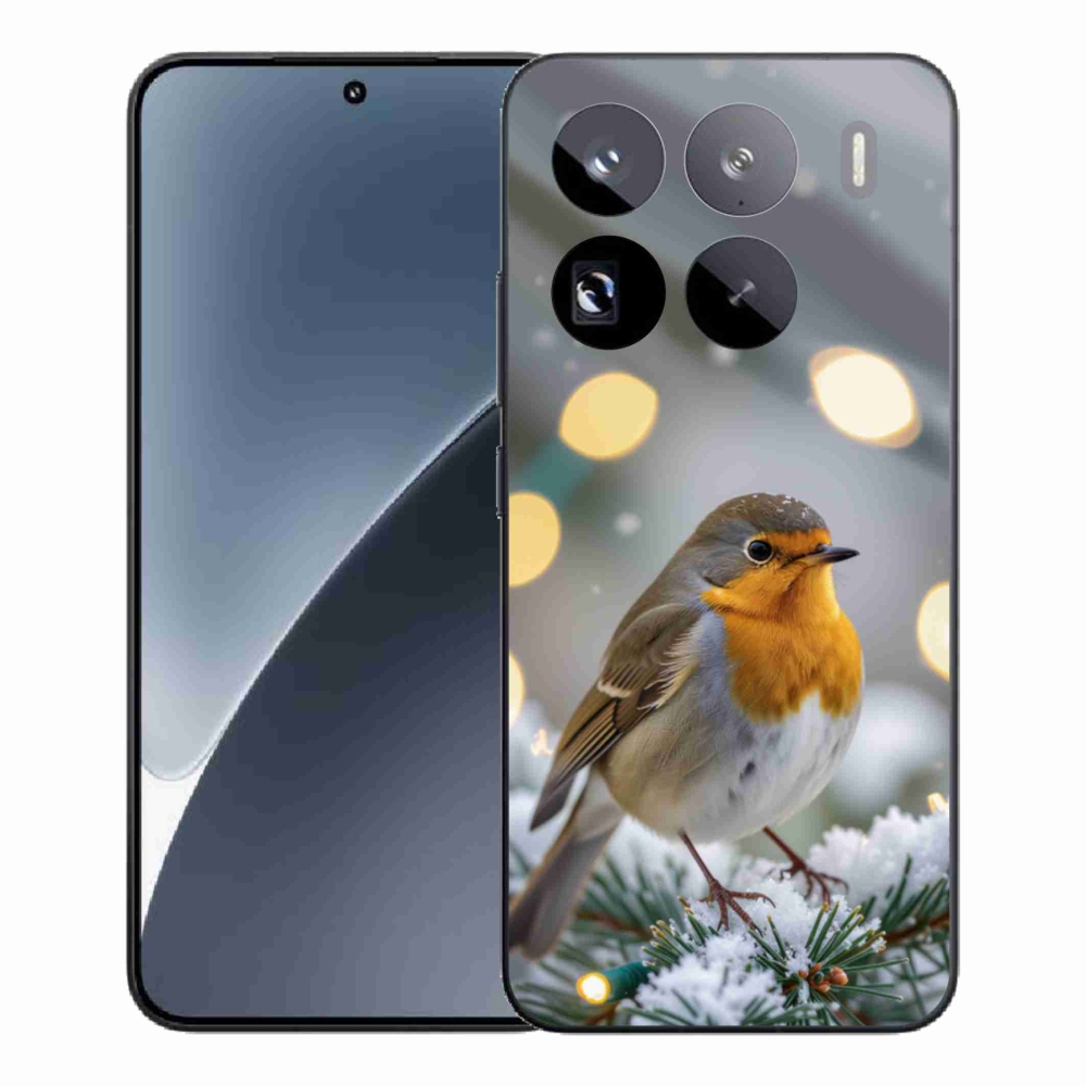 Gelový kryt mmCase na Xiaomi 15 Pro - červenka v zimě