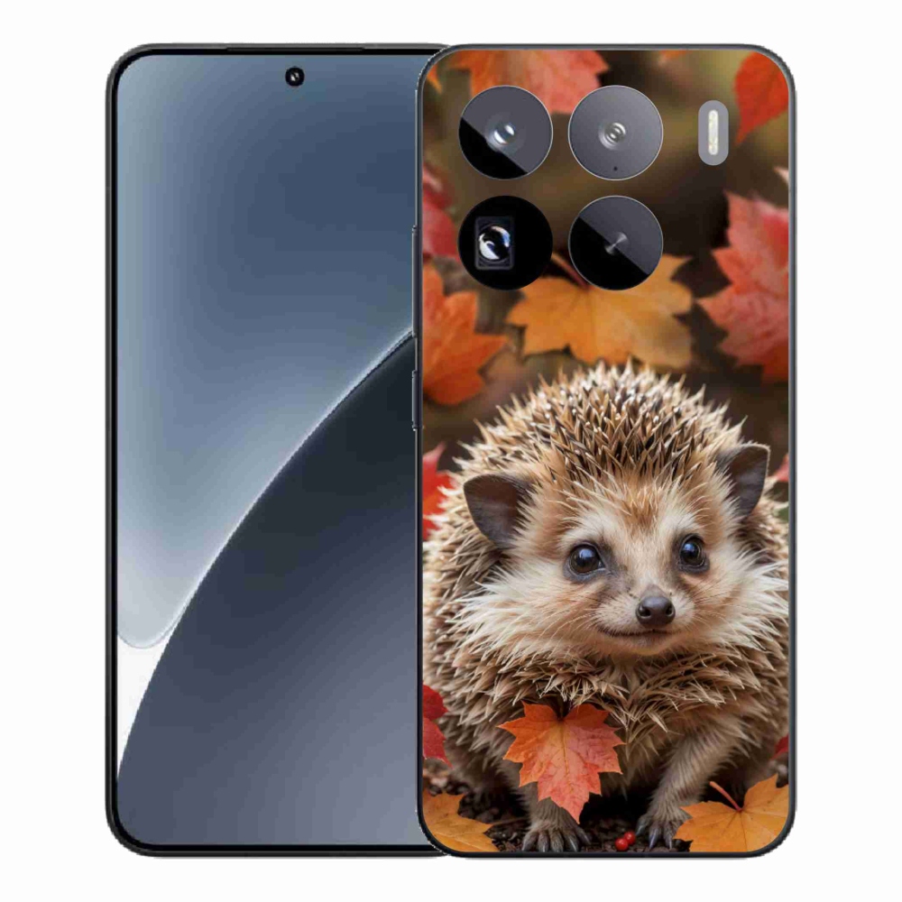 Gelový kryt mmCase na Xiaomi 15 Pro - ježek v listí