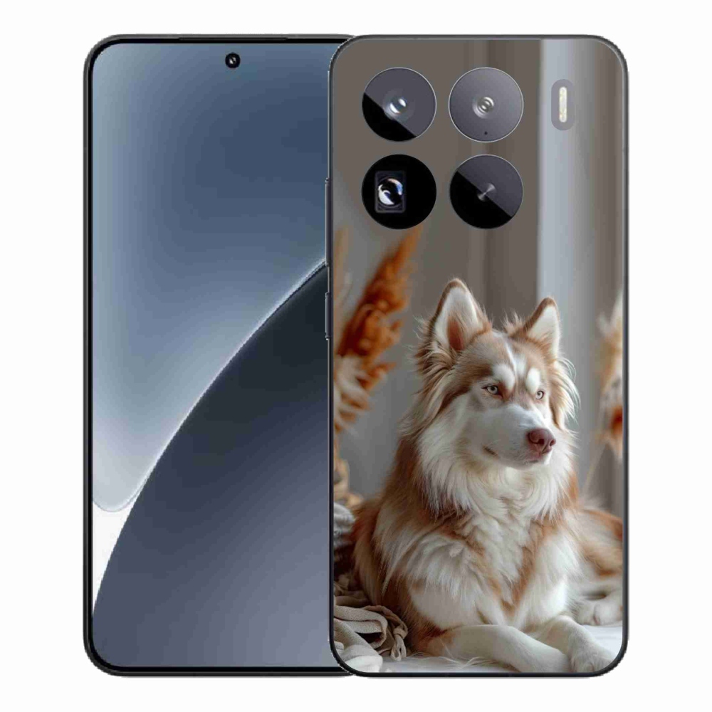 Gelový kryt mmCase na Xiaomi 15 Pro - klidný sibiřský husky