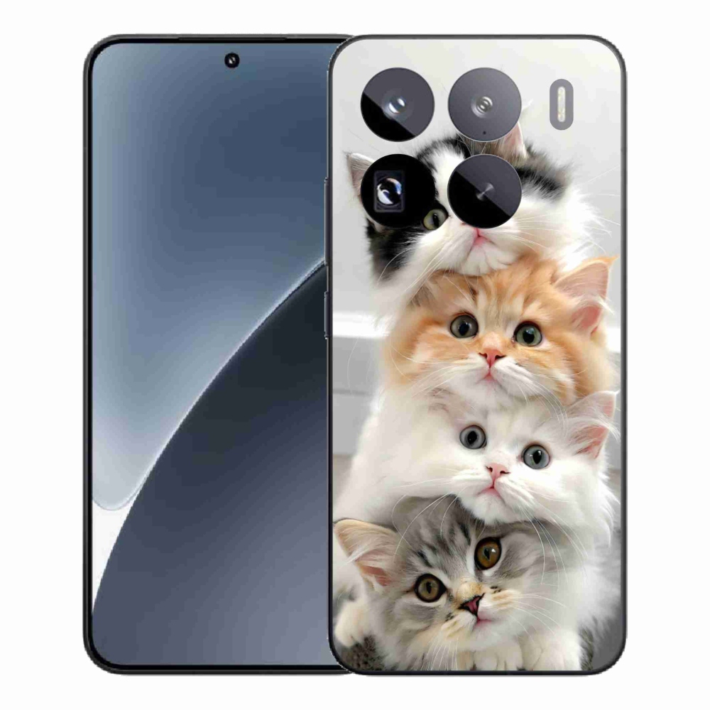 Gelový kryt mmCase na Xiaomi 15 Pro - kočičí parta
