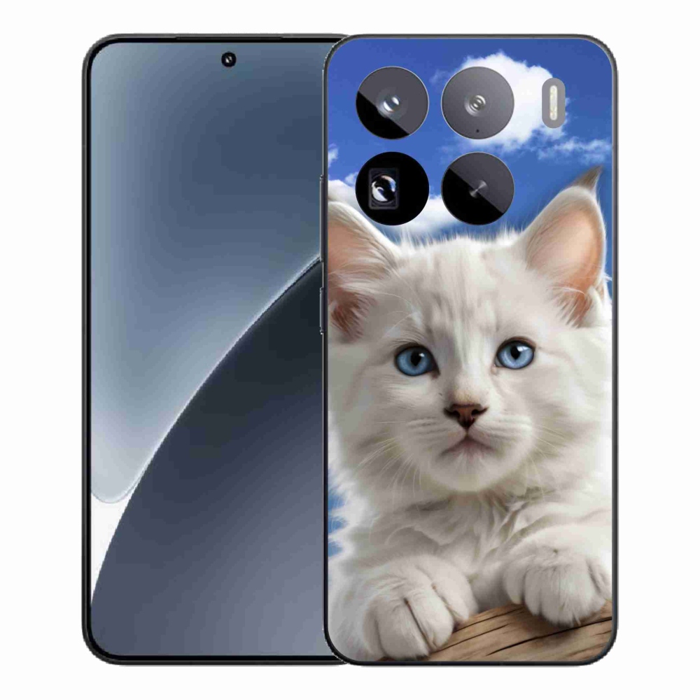 Gelový kryt mmCase na Xiaomi 15 Pro - kotě a oblaka