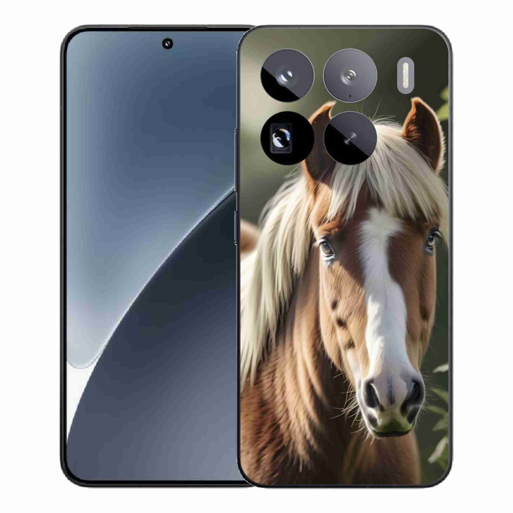 Gelový kryt mmCase na Xiaomi 15 Pro - kůň se světlou hřívou