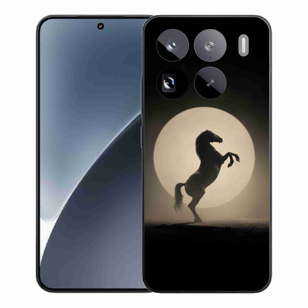 Gelový kryt mmCase na Xiaomi 15 Pro - kůň v siluetě