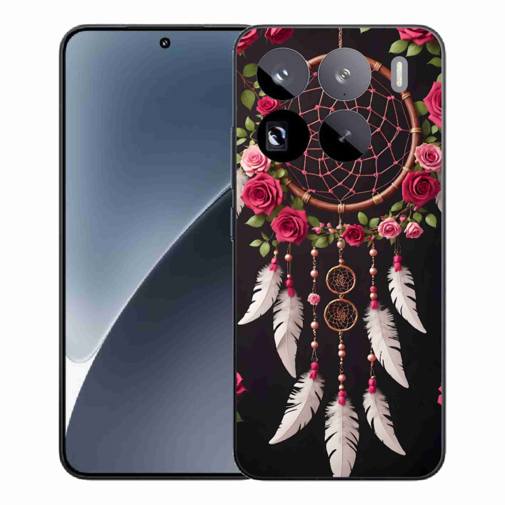 Gelový kryt mmCase na Xiaomi 15 Pro - lapač snů s růžemi