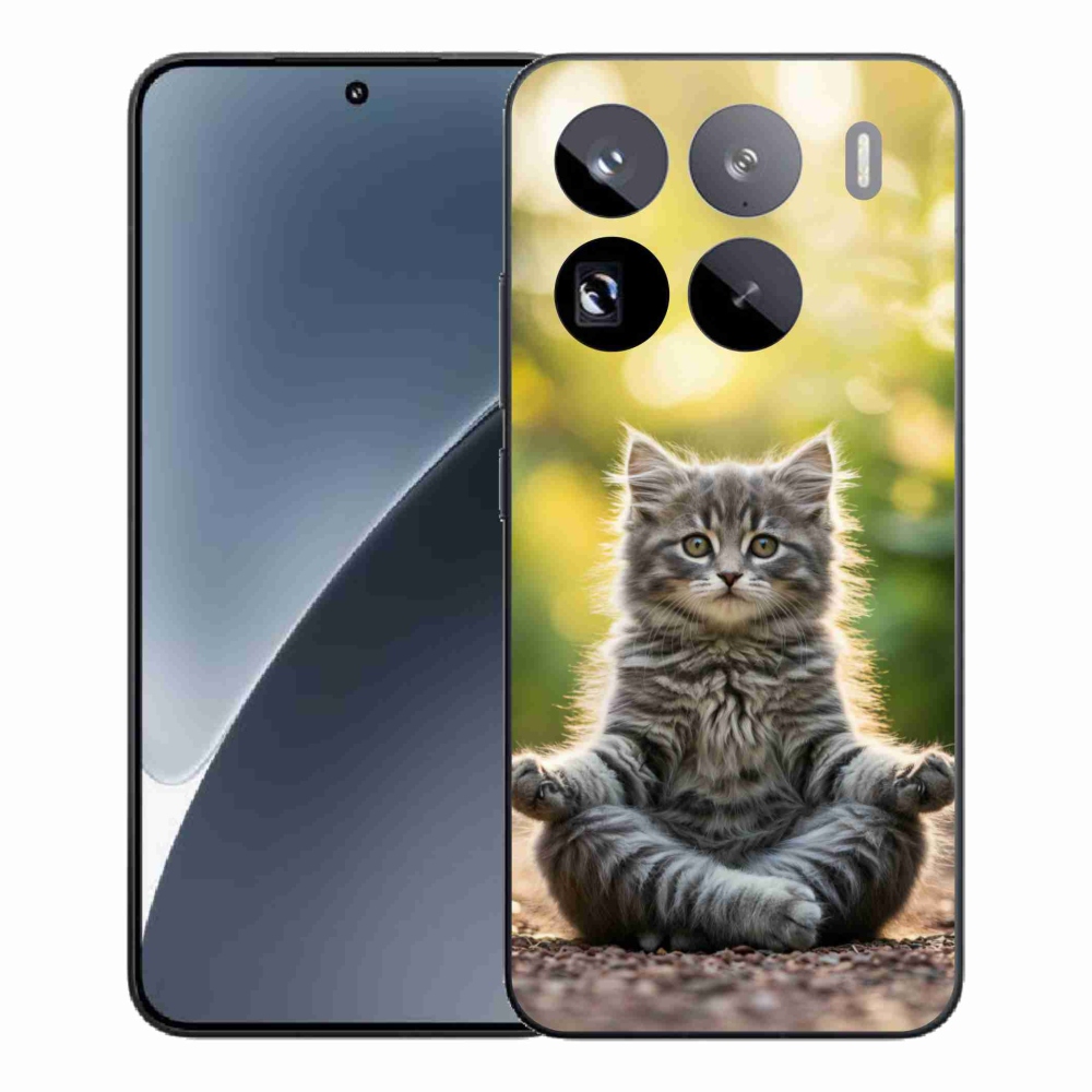 Gelový kryt mmCase na Xiaomi 15 Pro - meditující kotě