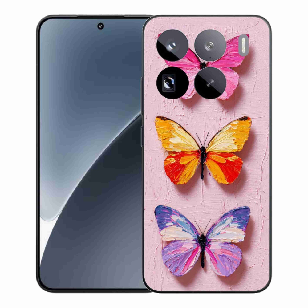 Gelový kryt mmCase na Xiaomi 15 Pro - motýlí trojice