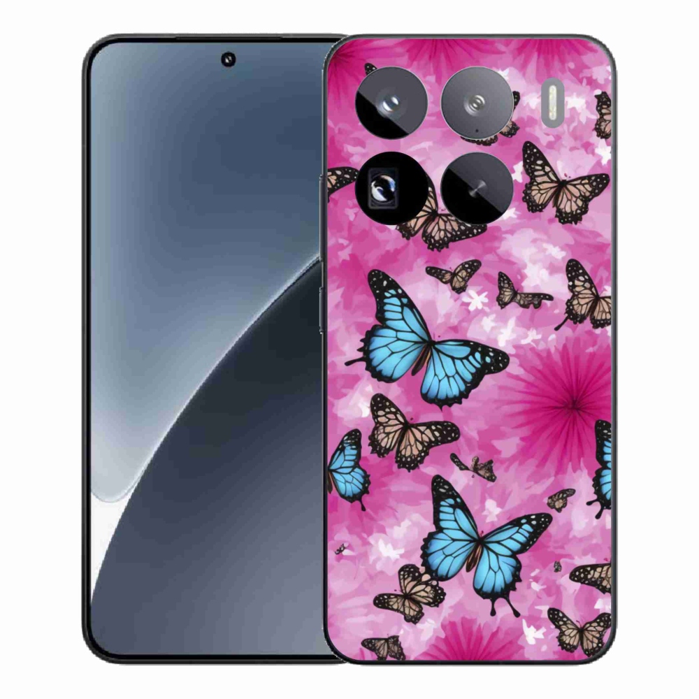 Gelový kryt mmCase na Xiaomi 15 Pro - motýlí zahrada