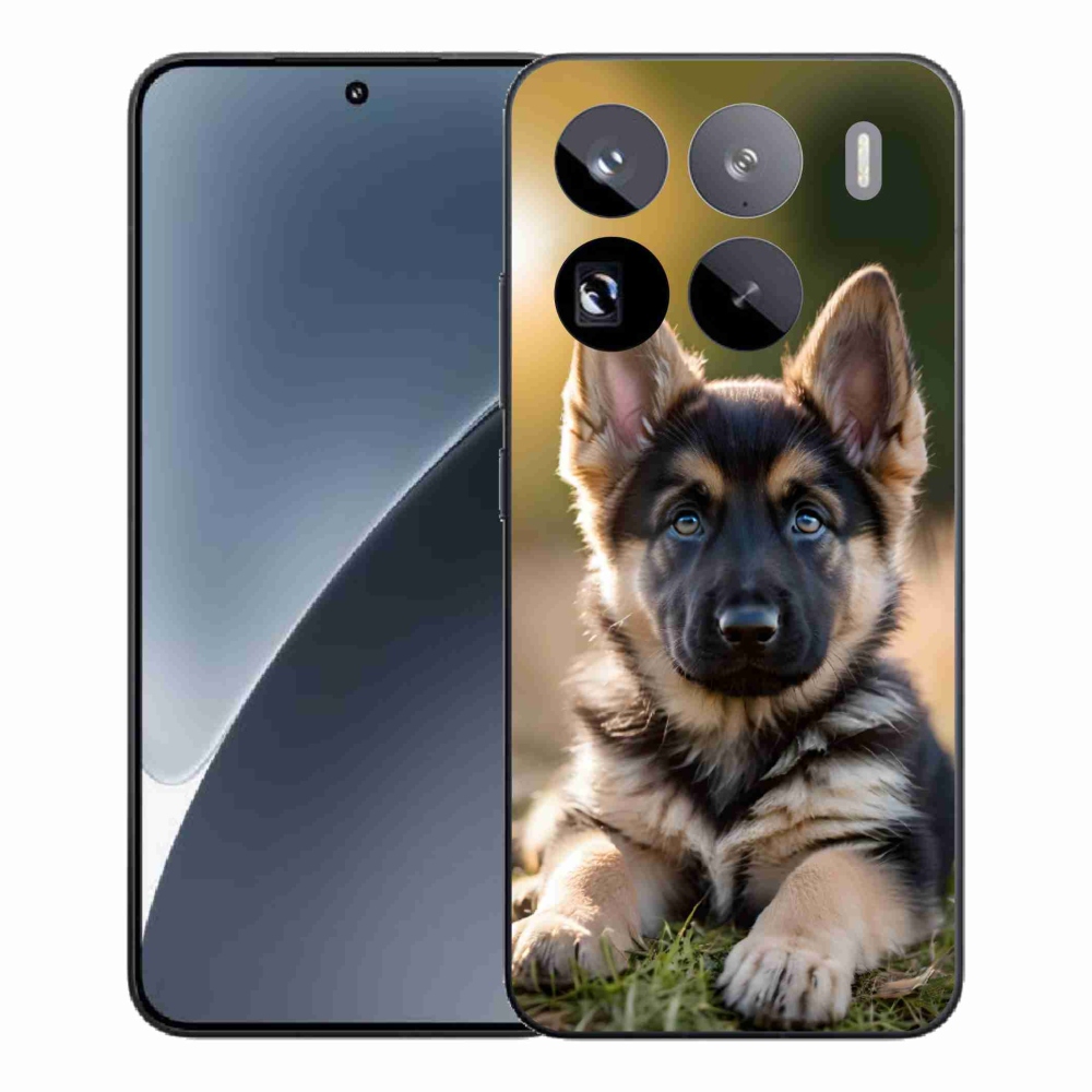 Gelový kryt mmCase na Xiaomi 15 Pro - německý ovčák v přírodě
