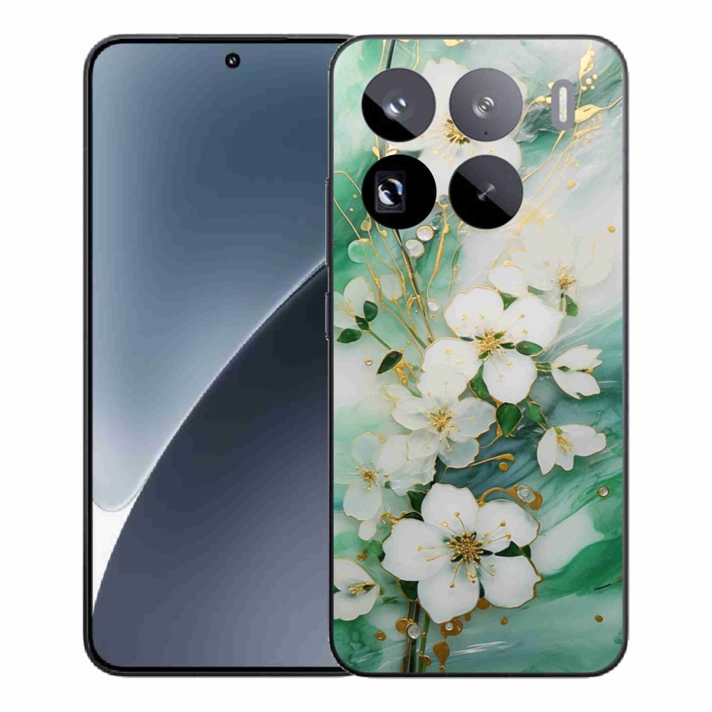 Gelový kryt mmCase na Xiaomi 15 Pro - něžné květy