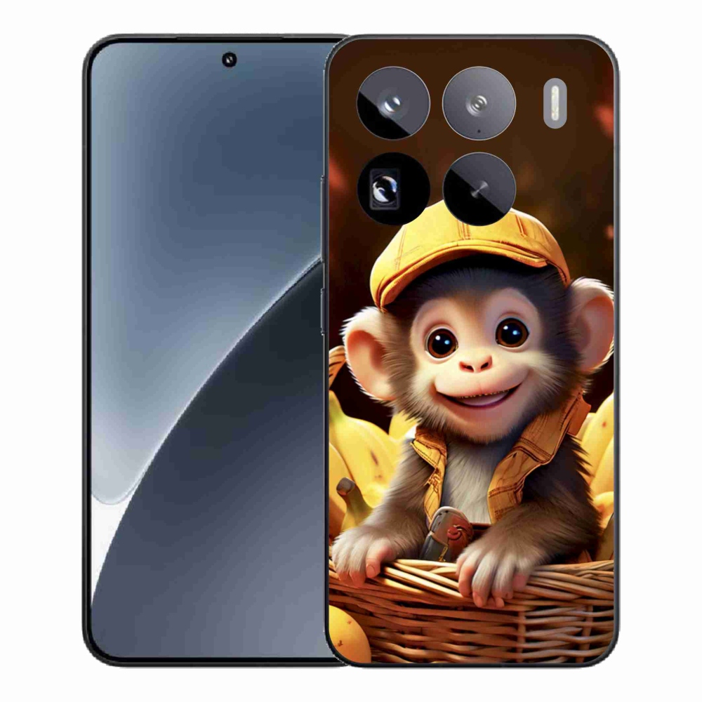 Gelový kryt mmCase na Xiaomi 15 Pro - opice v košíku