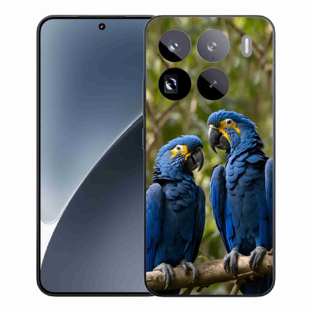Gelový kryt mmCase na Xiaomi 15 Pro - papouščí duo
