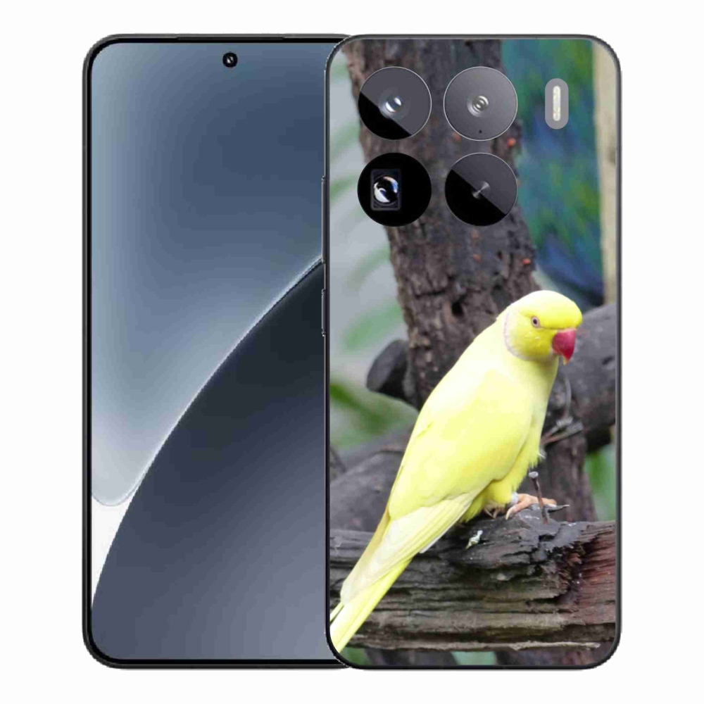 Gelový kryt mmCase na Xiaomi 15 Pro - papoušek alexandr žlutý