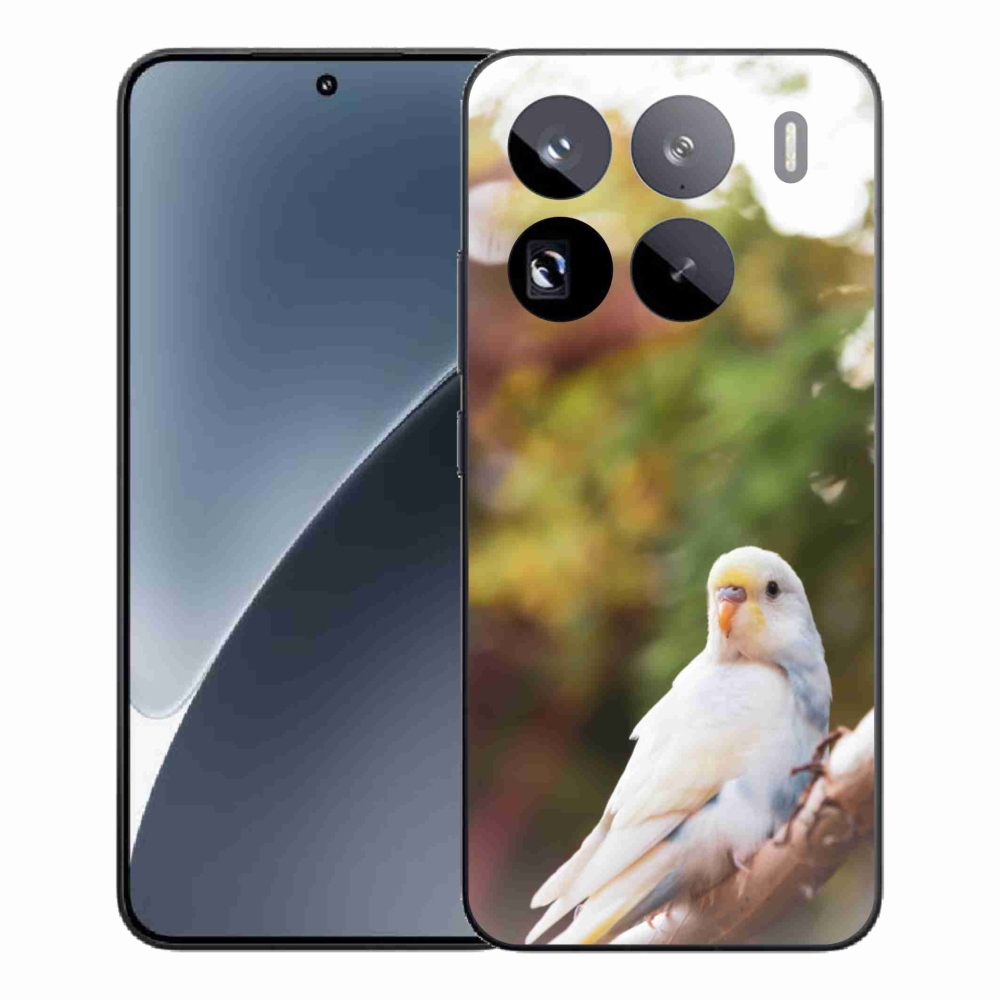 Gelový kryt mmCase na Xiaomi 15 Pro - papoušek andulka bílá