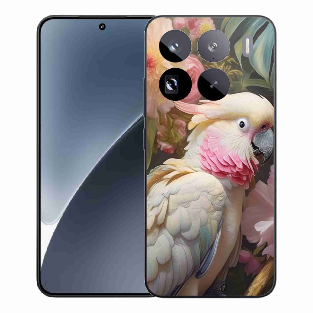 Gelový kryt mmCase na Xiaomi 15 Pro - papoušek kakadu růžový 2