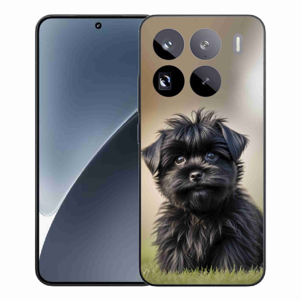 Gelový kryt mmCase na Xiaomi 15 Pro - roztomilý černý pejsek