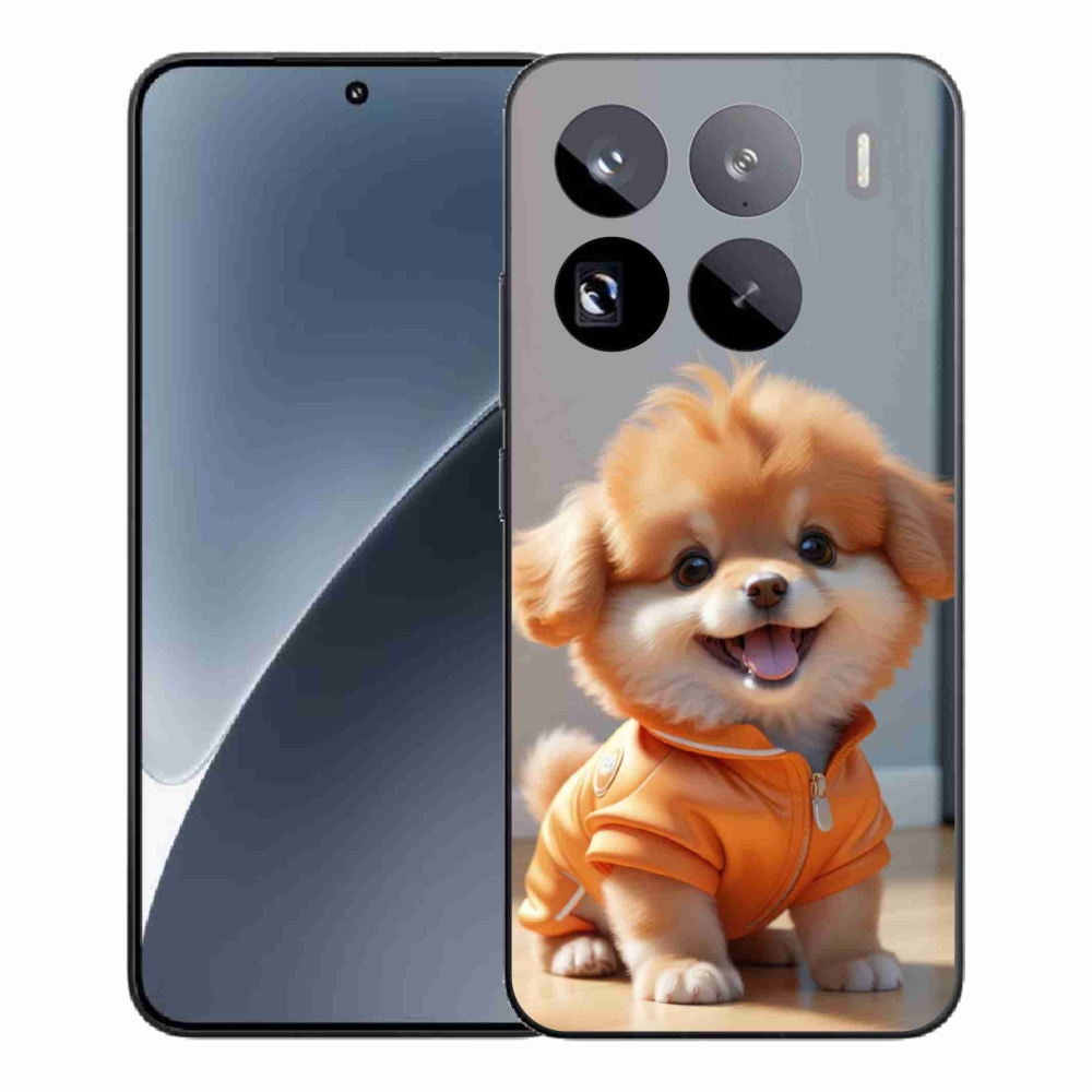 Gelový kryt mmCase na Xiaomi 15 Pro - roztomilý pomeranian v mikině