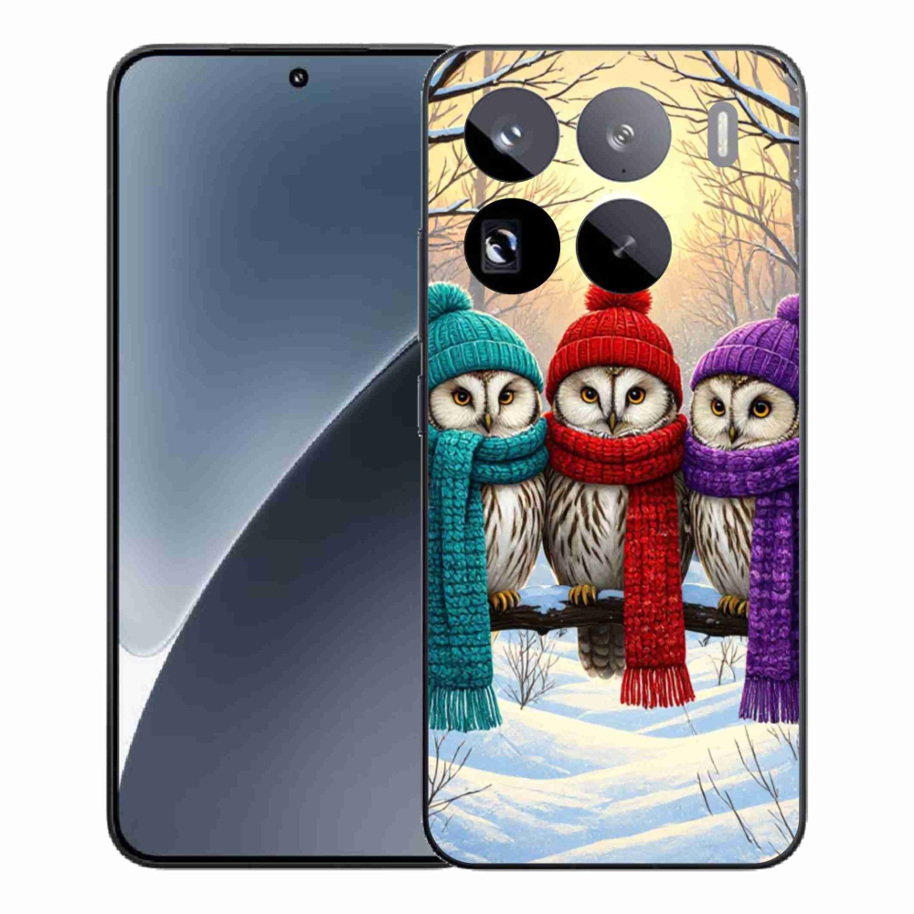 Gelový kryt mmCase na Xiaomi 15 Pro - soví přátelé