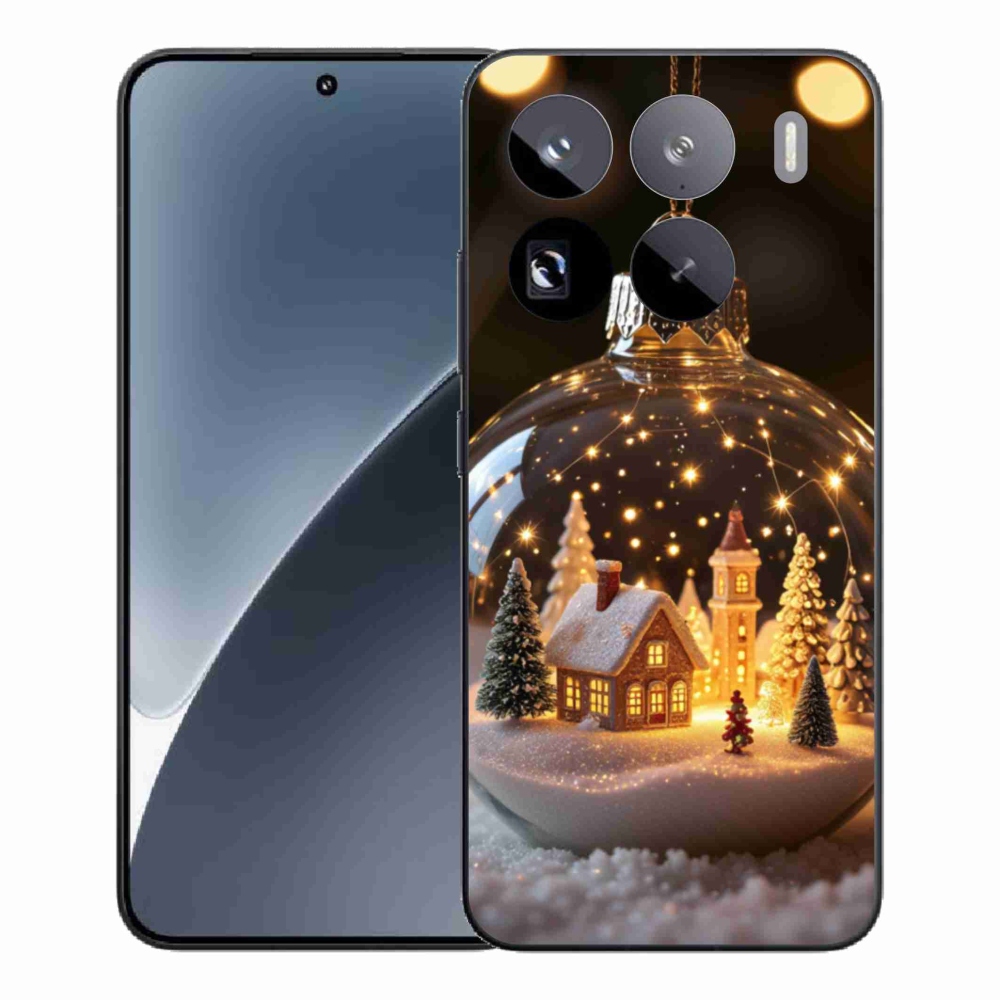 Gelový kryt mmCase na Xiaomi 15 Pro - vánoční koule 3