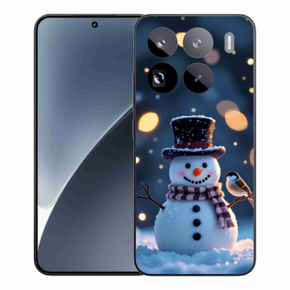 Gelový kryt mmCase na Xiaomi 15 Pro - vánoční sněhulák