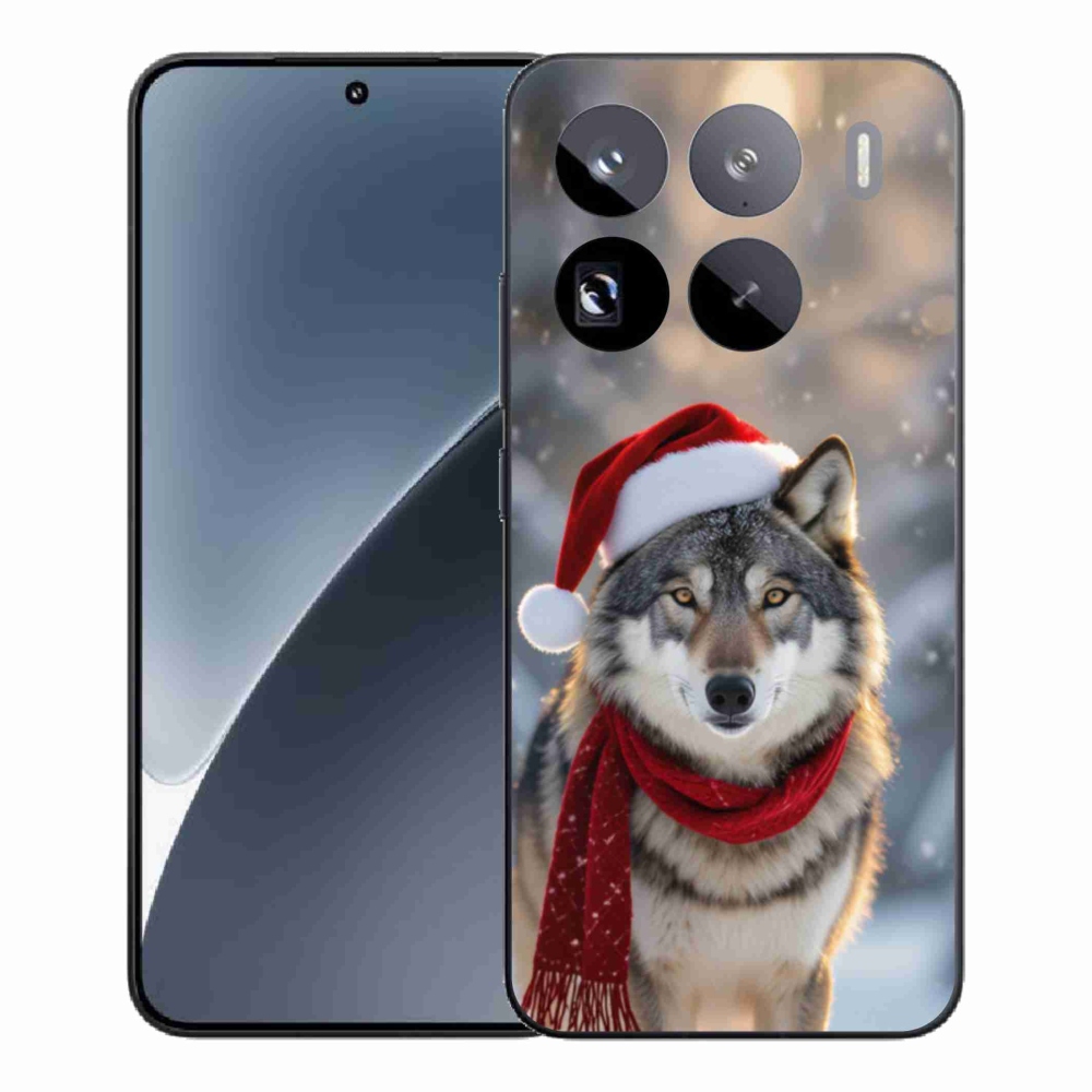 Gelový kryt mmCase na Xiaomi 15 Pro - vánoční vlk