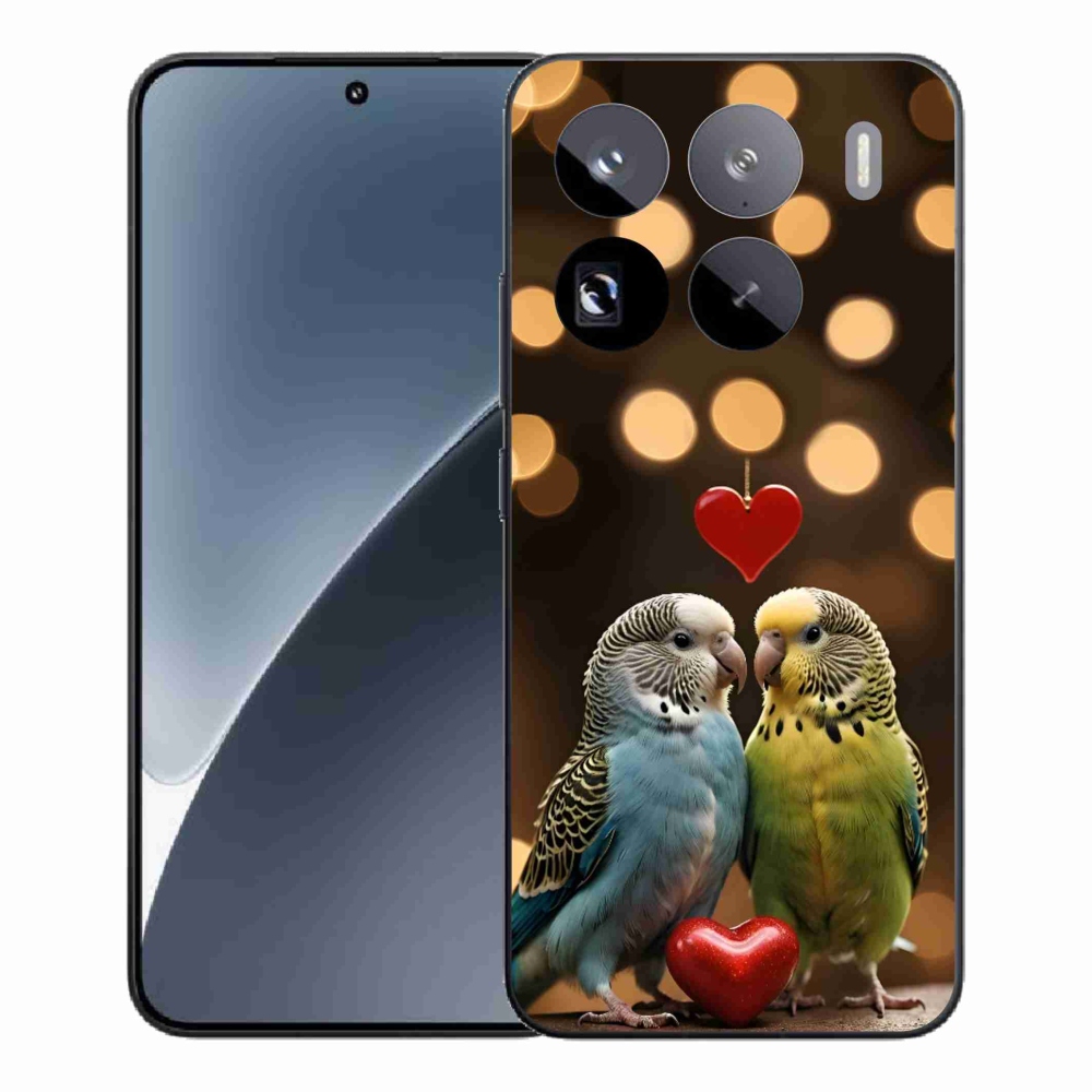 Gelový kryt mmCase na Xiaomi 15 Pro - zamilovaní papoušci