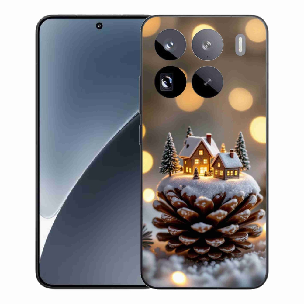 Gelový kryt mmCase na Xiaomi 15 Pro - zimní vesnička