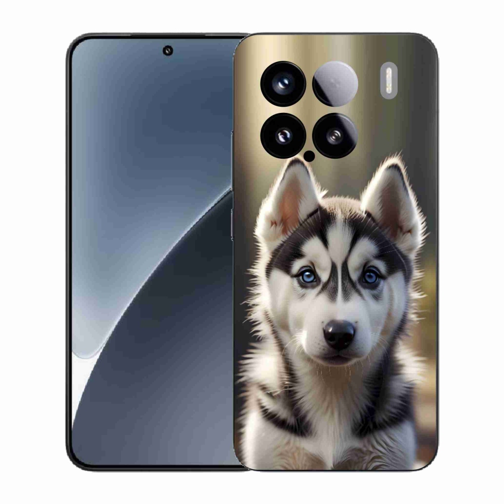 Gelový kryt mmCase na Xiaomi 15 - roztomilý sibiřský husky