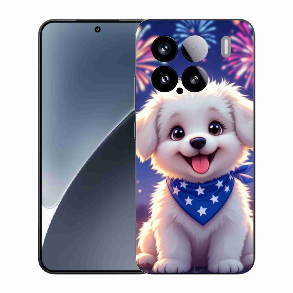 Gelový kryt mmCase na Xiaomi 15 - slavnostní štěně