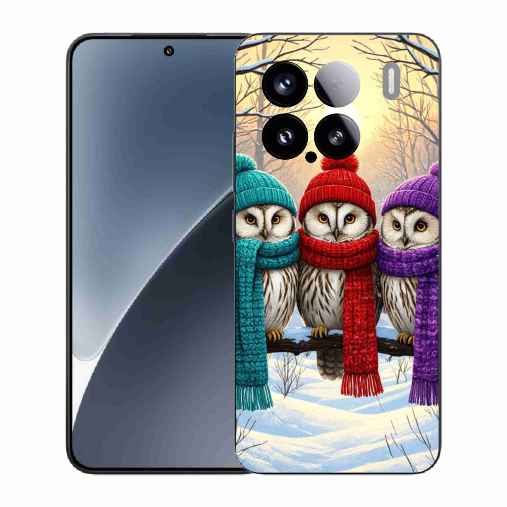 Gelový kryt mmCase na Xiaomi 15 - soví přátelé