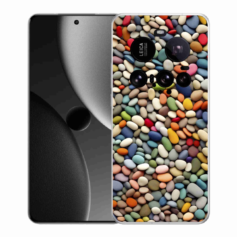 Gelový kryt mmCase na Xiaomi 15 Ultra - barevné kamínky 2