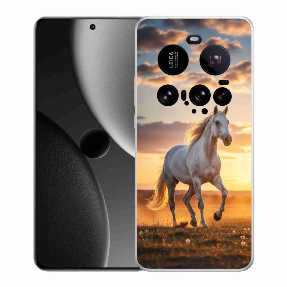Gelový kryt mmCase na Xiaomi 15 Ultra - běžící bílý kůň 2