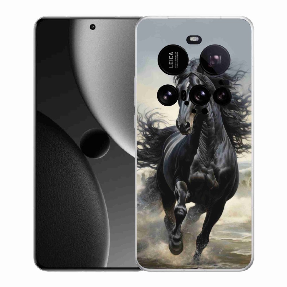 Gelový kryt mmCase na Xiaomi 15 Ultra - běžící černý kůň