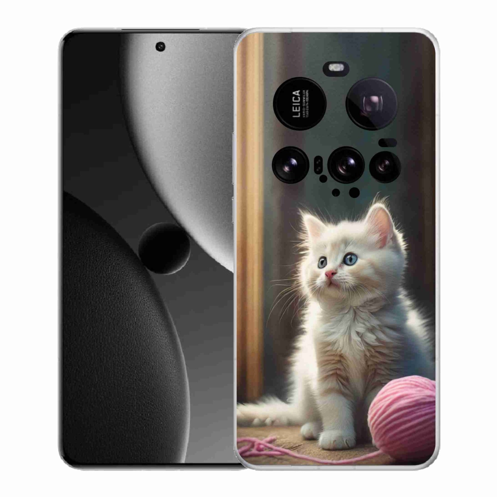 Gelový kryt mmCase na Xiaomi 15 Ultra - bílé kotě 2