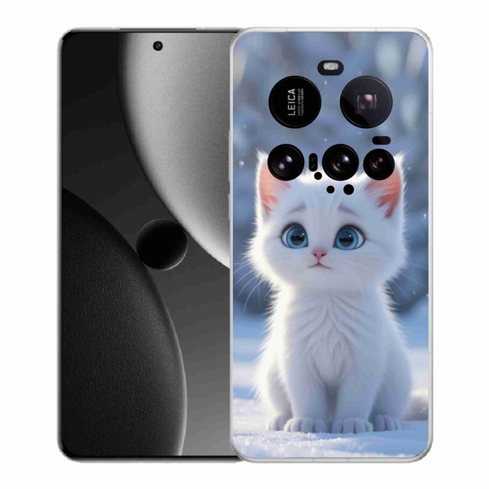 Gelový kryt mmCase na Xiaomi 15 Ultra - bílé kotě 3