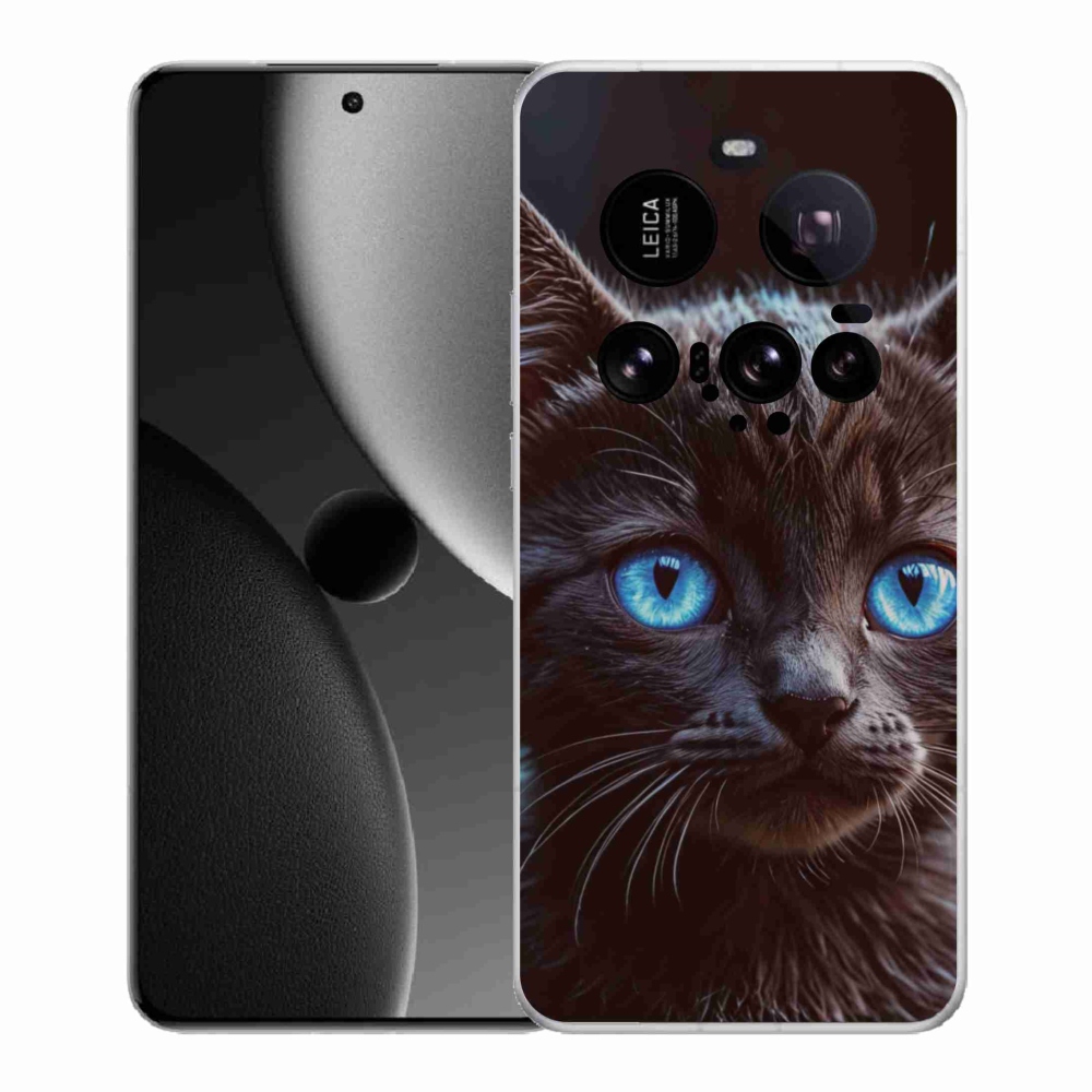 Gelový kryt mmCase na Xiaomi 15 Ultra - černé kotě 2